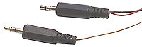 3.5mm plugs to go into PC sound card.