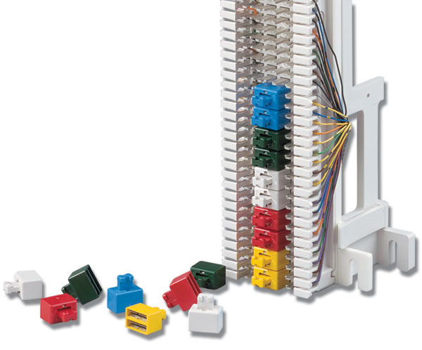 Colored Insulated Bridging Clip for Split 66 Block