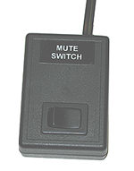 Mute Switch with Momentary or 2 Position Rocker Switch goes in-series with the handset cord