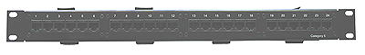 CAT5e 24 Port Patch Panel - Front