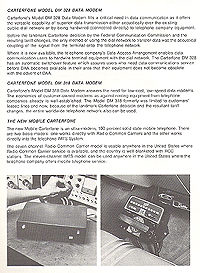 Click to see a bigger readable version... This page has a great picture of an IMTS phone - one of the first mobile phones, sitting on the hump in the Caddy - with the rotary dial!