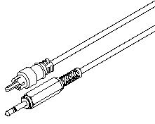 3.5mm Mono Plug to RCA Mono Audio Cord