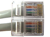 Ethernet Data Cords are wired so the ends are Straight Through