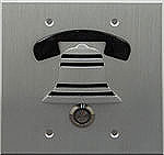 Aluminum Finish - Flush Mount Doorbox for Camera - Double Gang