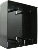 Double Gang Black Metal Surface Mount Box for Flush Mount Door Boxes