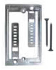 Single Gang Metal Low Voltage Flush Mount Device