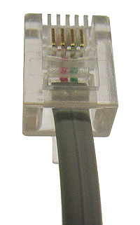 Silver Satin Modular Line Cord