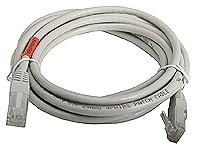 10 Foot Crossover CAT5e Patch Cord - Gray