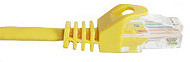 3' Yellow CAT6 Patch Cord with Easy Press Clip™
