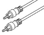6 Foot MONO Male RCA to Male RCA Audio Cord