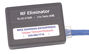 Modular RJ-45 4 Pair RF Filter