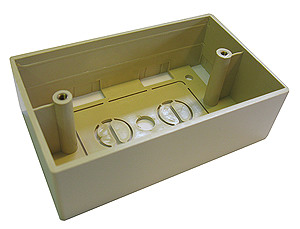 Surface Mount Box for Flush Faceplates - White or Ivory