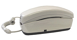 Trimline Style Dial Phone - White