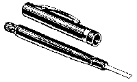 Pen Type Burnishing Tool with 6 Extra Blades
