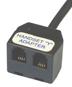Black Handset Y Adapter