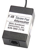 RJ11 Modular Fixed Value Square Pad Audio Attenuator