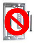 Single Gang Metal Low Voltage Flush Mount Device