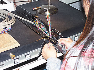 25 Pair Cable Being Made