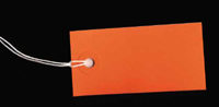Orange Tags with String - Bundle of 50