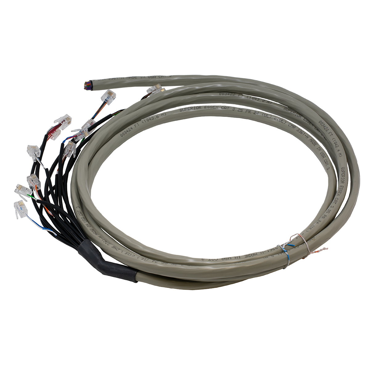 QWIK 10' Mitel 3300 Analog Chassis Cable