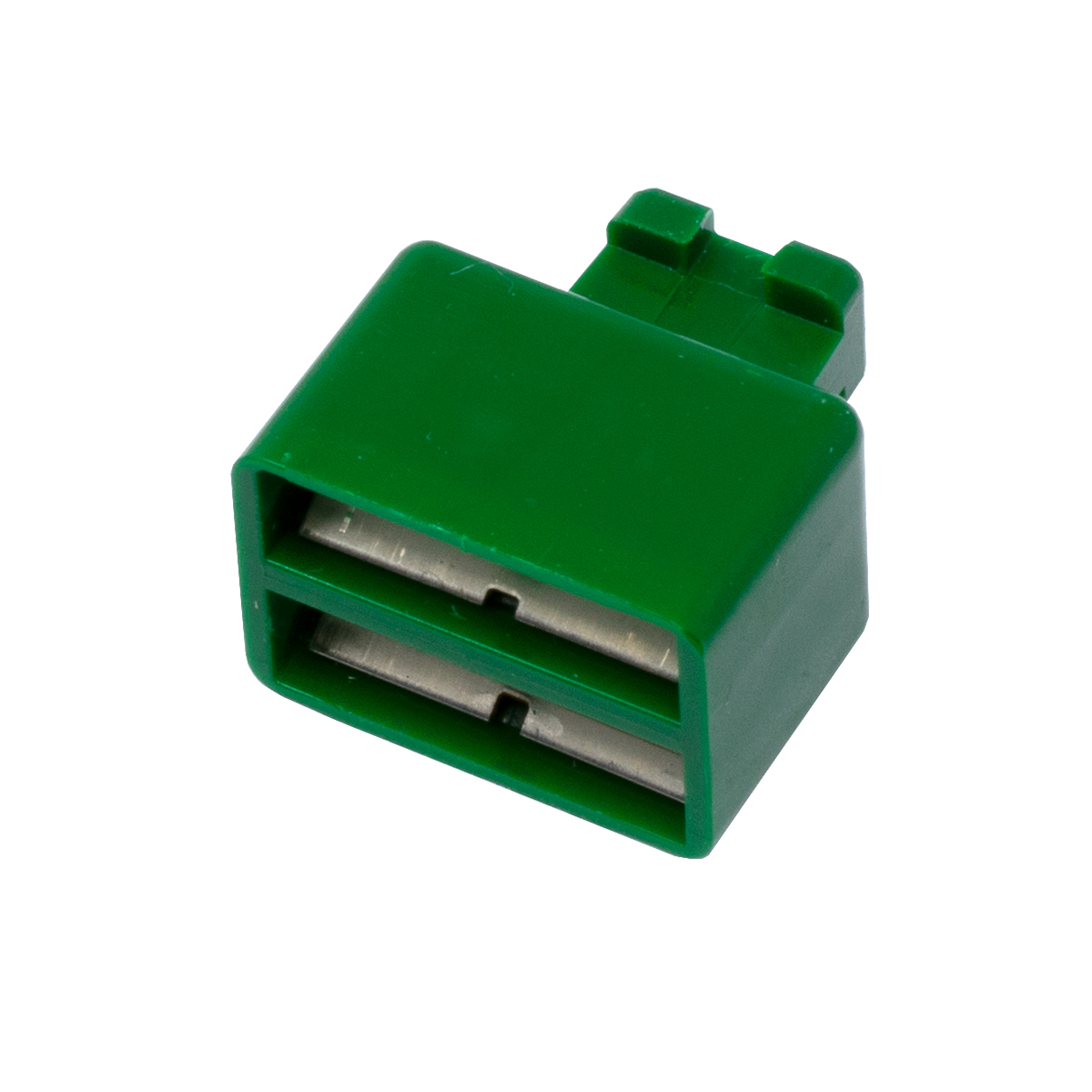 1 Pair Green 66 Block Bridging Clip (Top View)