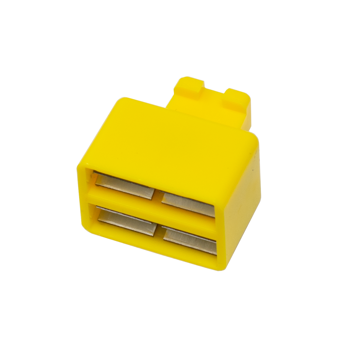 1 Pair Yellow 66 Block Bridging Clip (Top View)