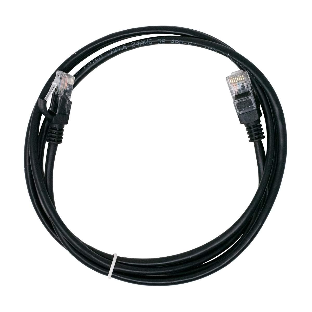 CAT5E, NON BOOTED, RJ45, 5 FT, BLACK, BAGGED, IP L