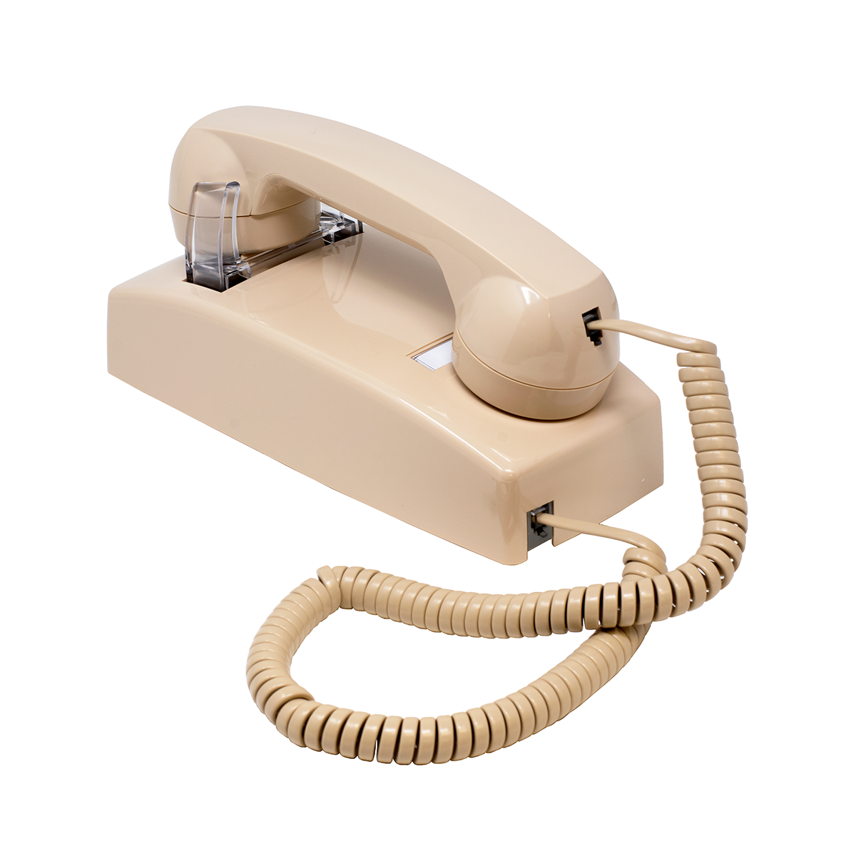 2554 Style Ivory Analog No-Dial Wall Phone
