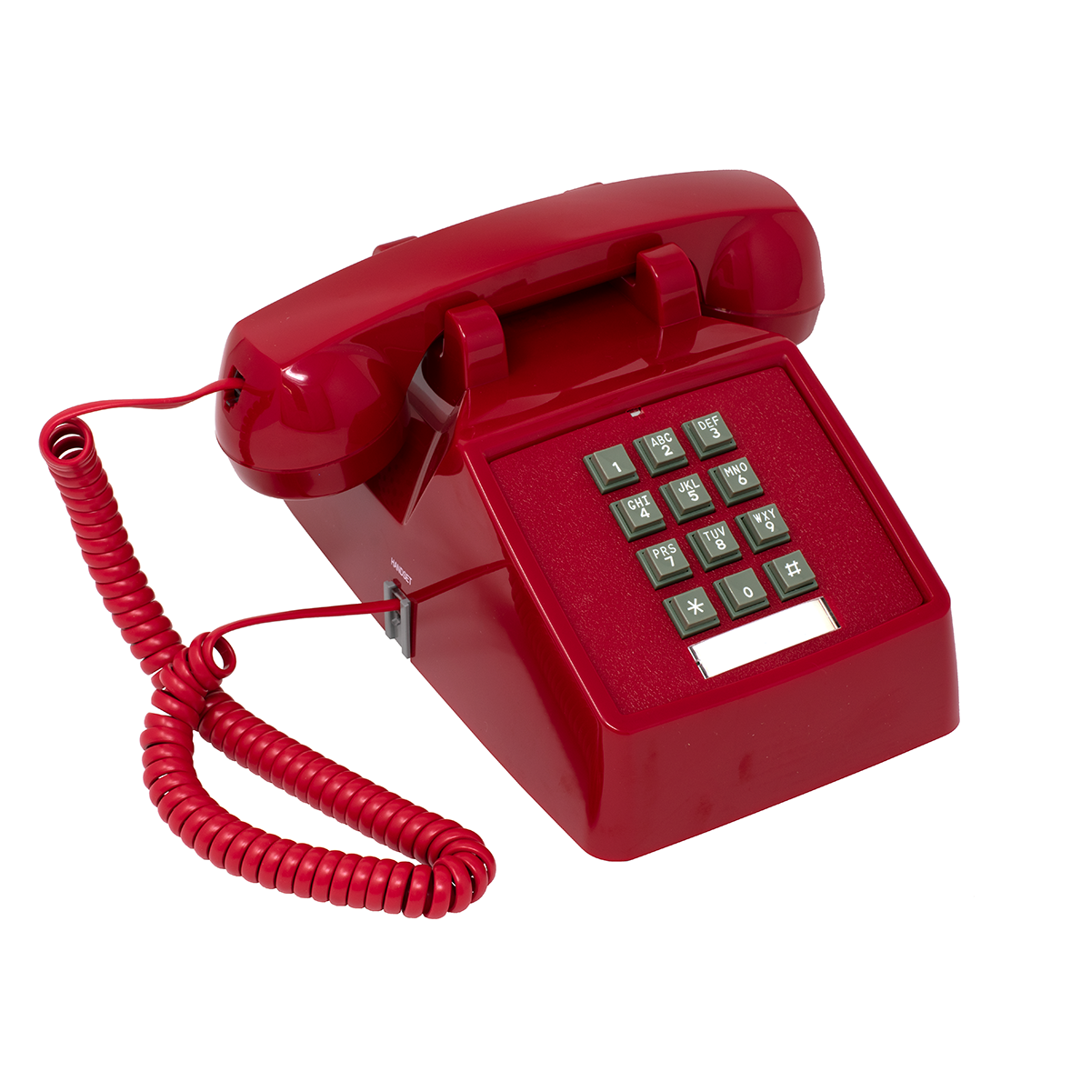 2500 Style Red Analog Desk Phone