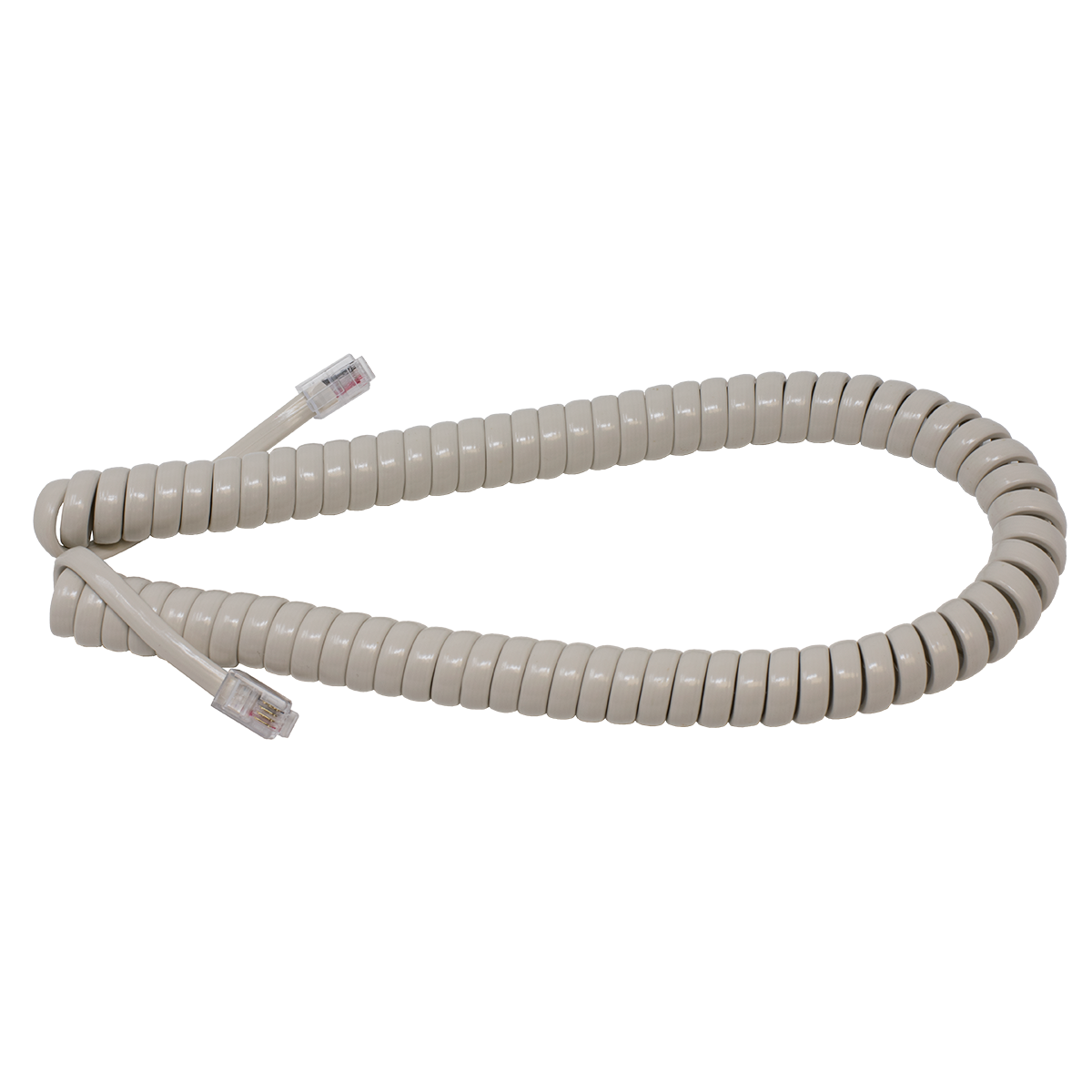 7' Off White Coiled Handset Cord