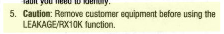 This is right out of the manual for a popular piece of test equipment that the Phone Company uses.