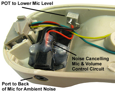 Noise Cancelling Microphone in Handset