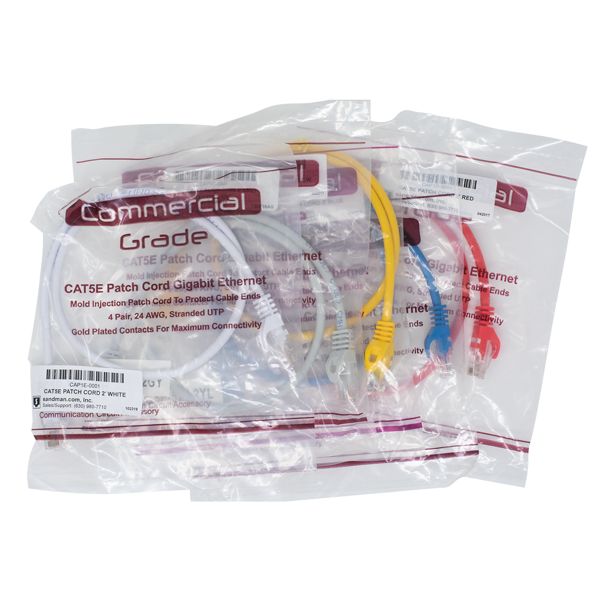 2' CAT5E PATCH CORD BUNDLE 2' CAT5E PATCH CORD BUNDLE