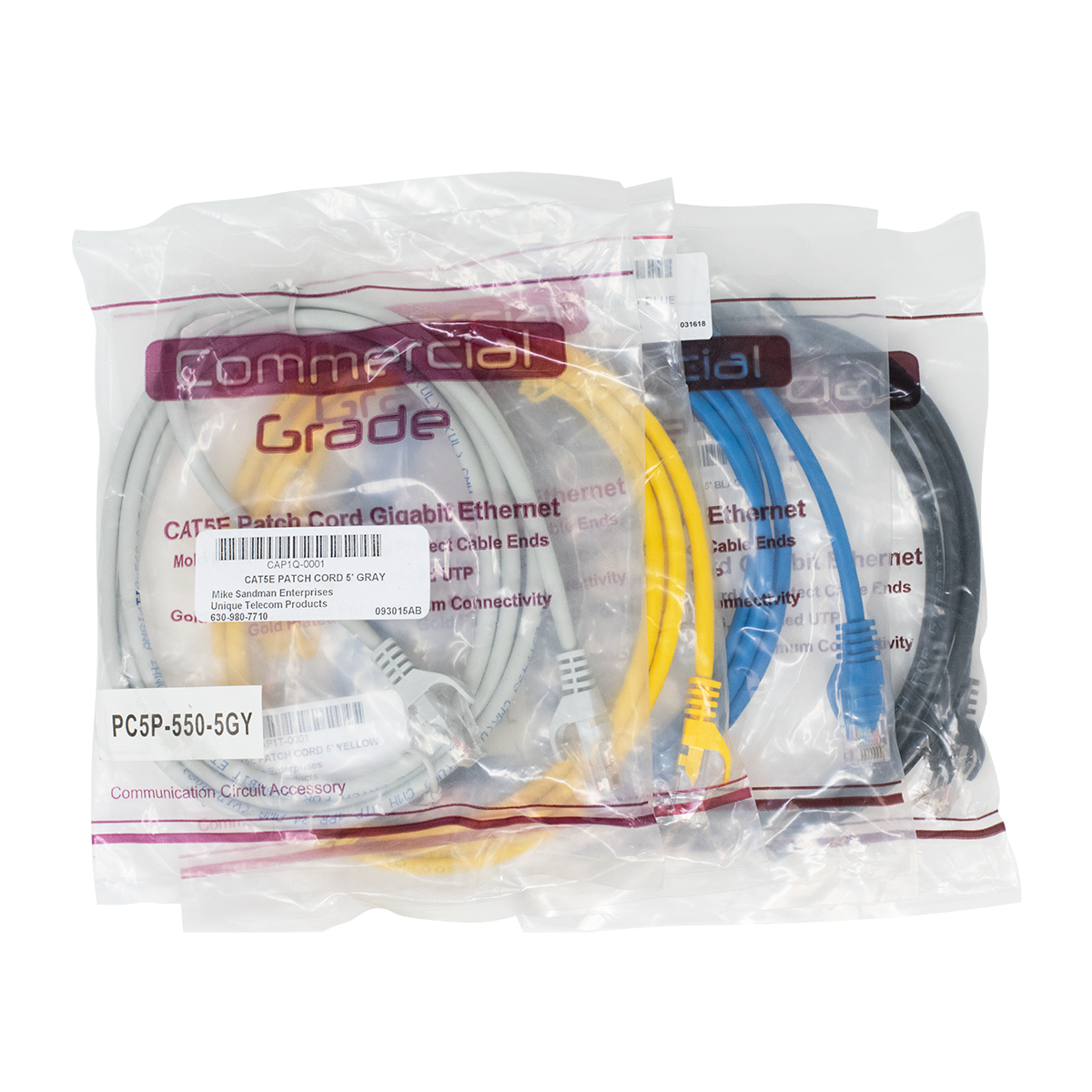 5' CAT5E PATCH CORD BUNDLE 5' CAT5E PATCH CORD BUNDLE