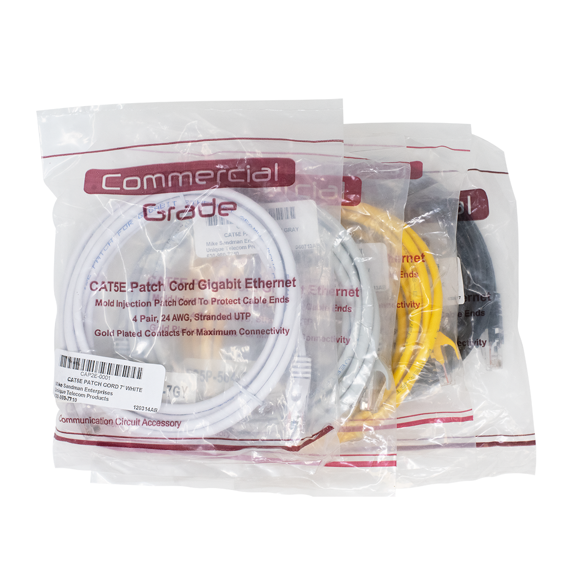 7' CAT5E PATCH CORD BUNDLE 7' CAT5E PATCH CORD BUNDLE