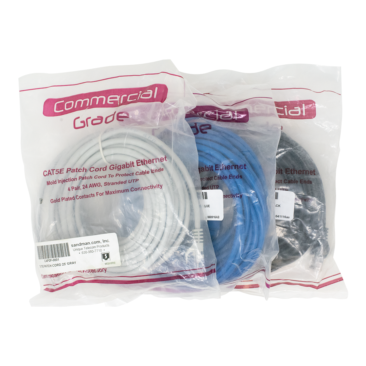 25' CAT5E PATCH CORD BUNDLE 25' CAT5E PATCH CORD BUNDLE