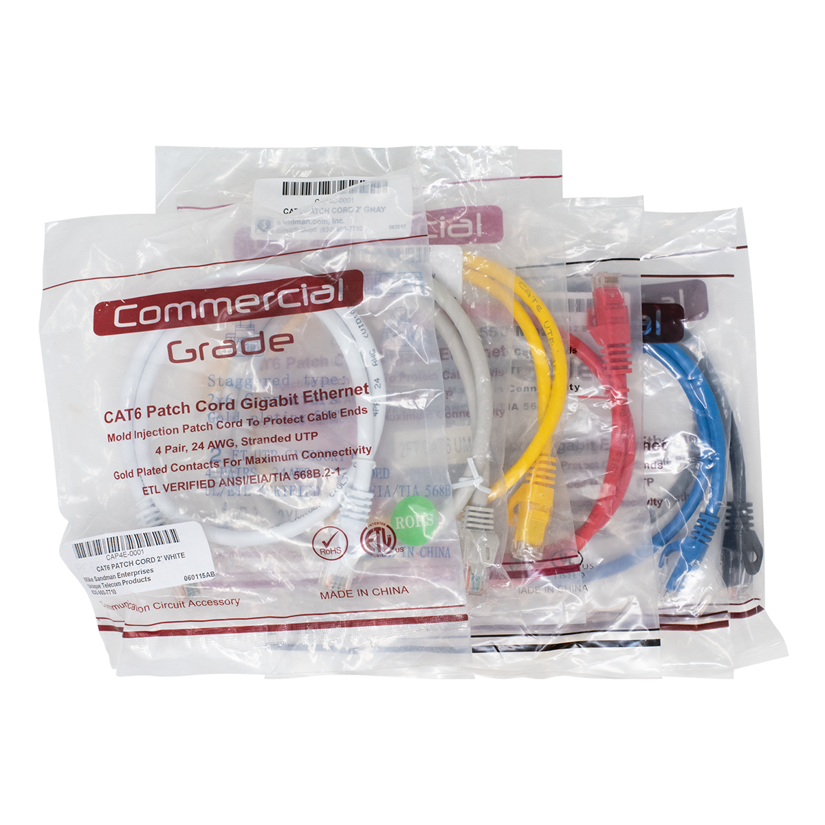 2' CAT6 PATCH CORD BUNDLE 2' CAT6 PATCH CORD BUNDLE
