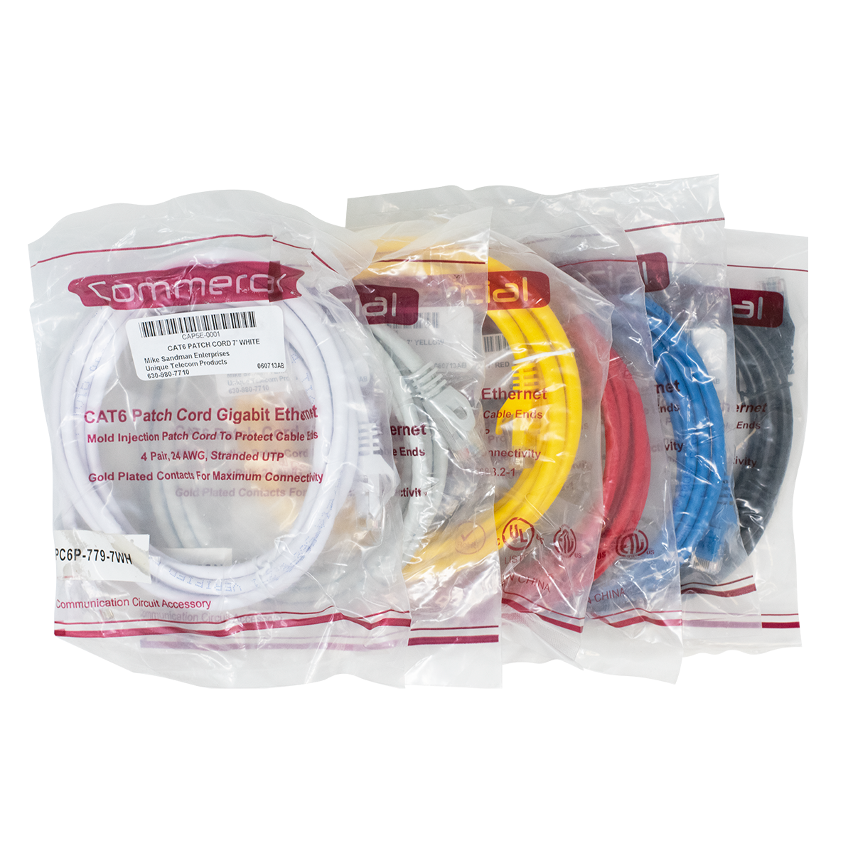 7' CAT6 PATCH CORD BUNDLE 7' CAT6 PATCH CORD BUNDLE
