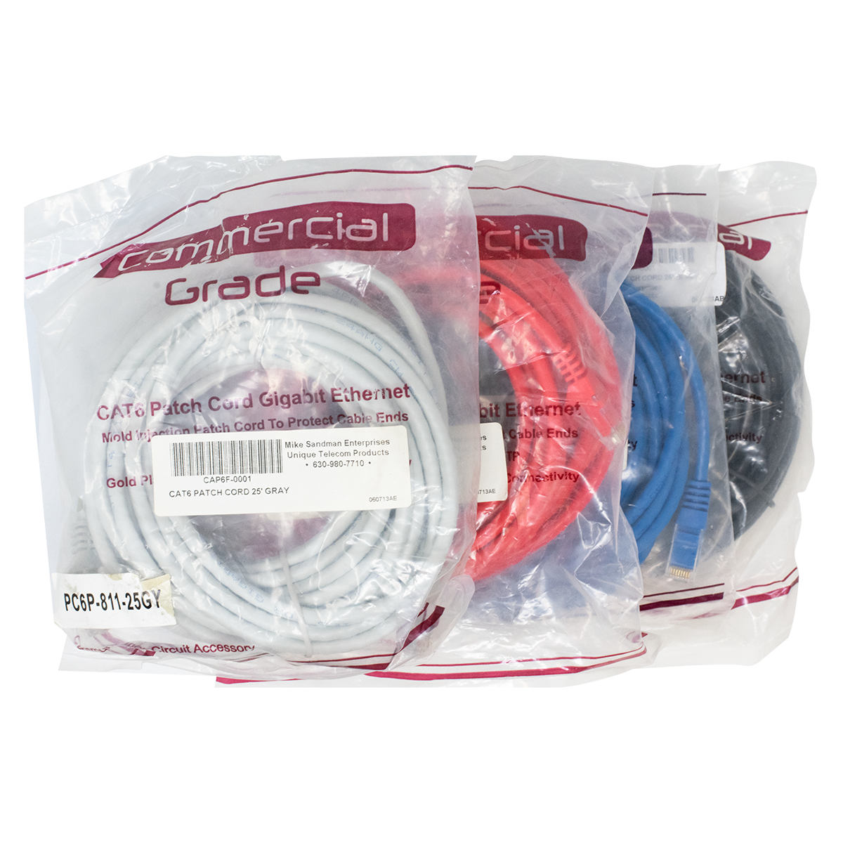 25' CAT6 PATCH CORD BUNDLE 25' CAT6 PATCH CORD BUNDLE