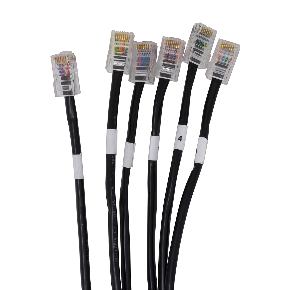 QWIK 10' 568B WECO Cable (Plug View) QWIK 10' 568B WECO Cable (Plug View)