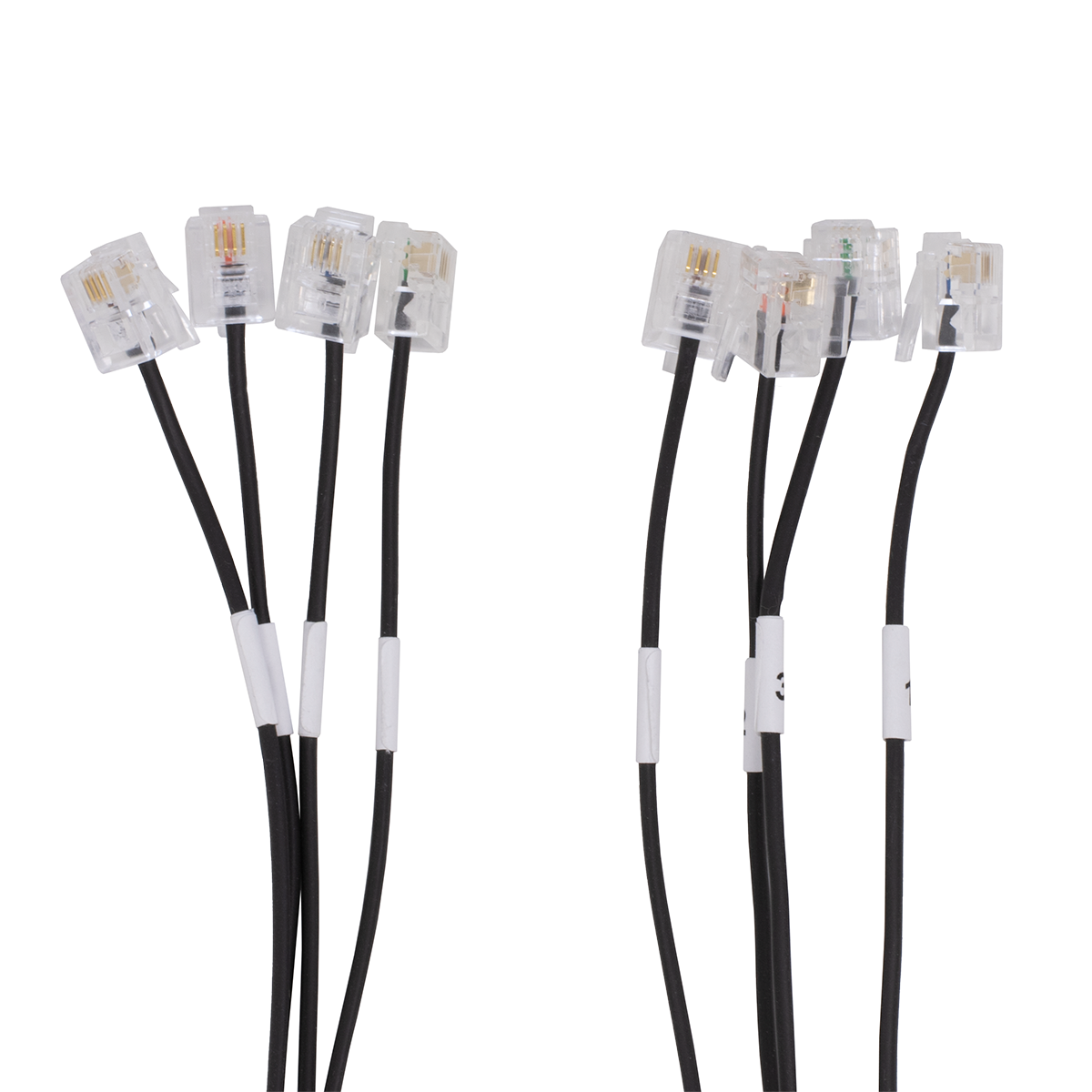 QWIK 25' 4x4 RJ-45 to RJ-45 Cable (Plug View)