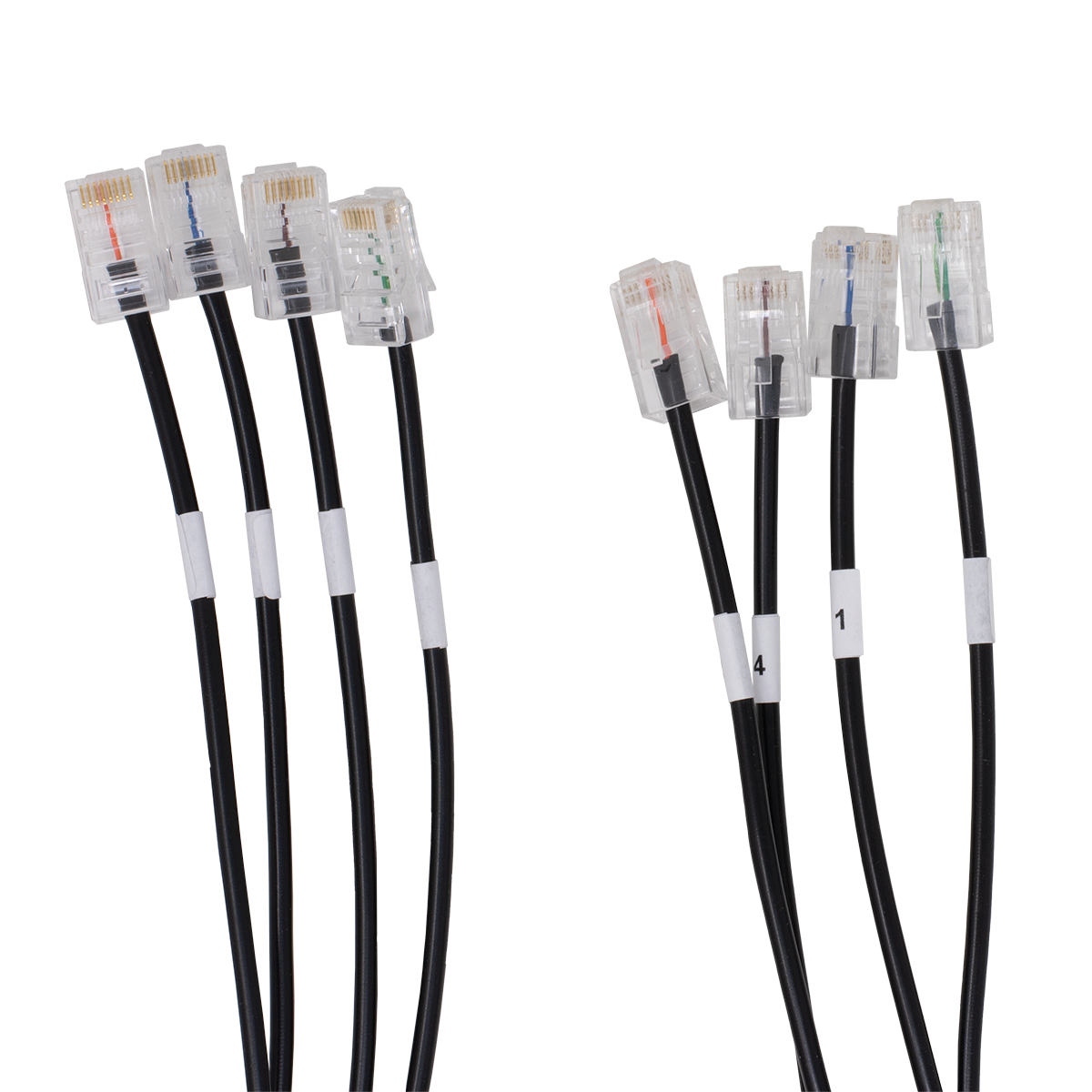 QWIK 25' 4x4 RJ-45 to RJ-45 Cable (Plug View) QWIK 25' 4x4 RJ-45 to RJ-45 Cable (Plug View)