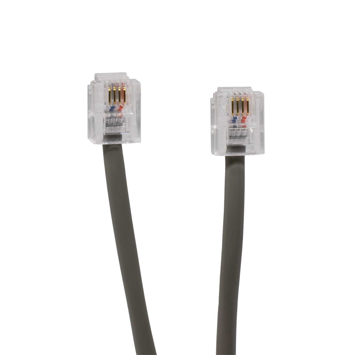 2 Pair 15' Solid Wire Cord (Plug View)