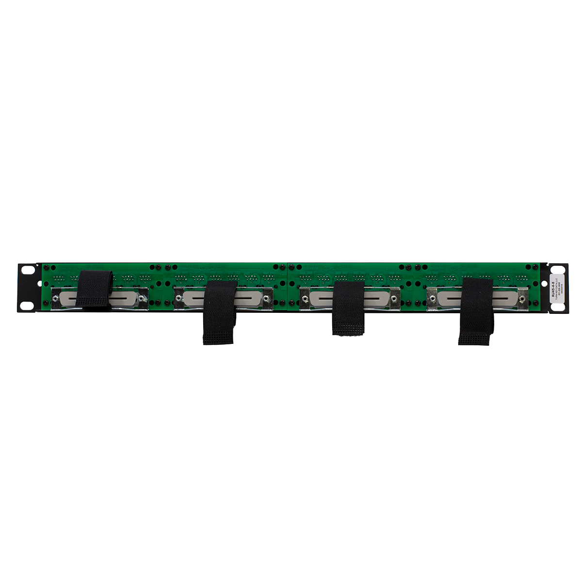 24 Port CAT5E Patch Panel with 4 Female Amp Connectors (Back View)