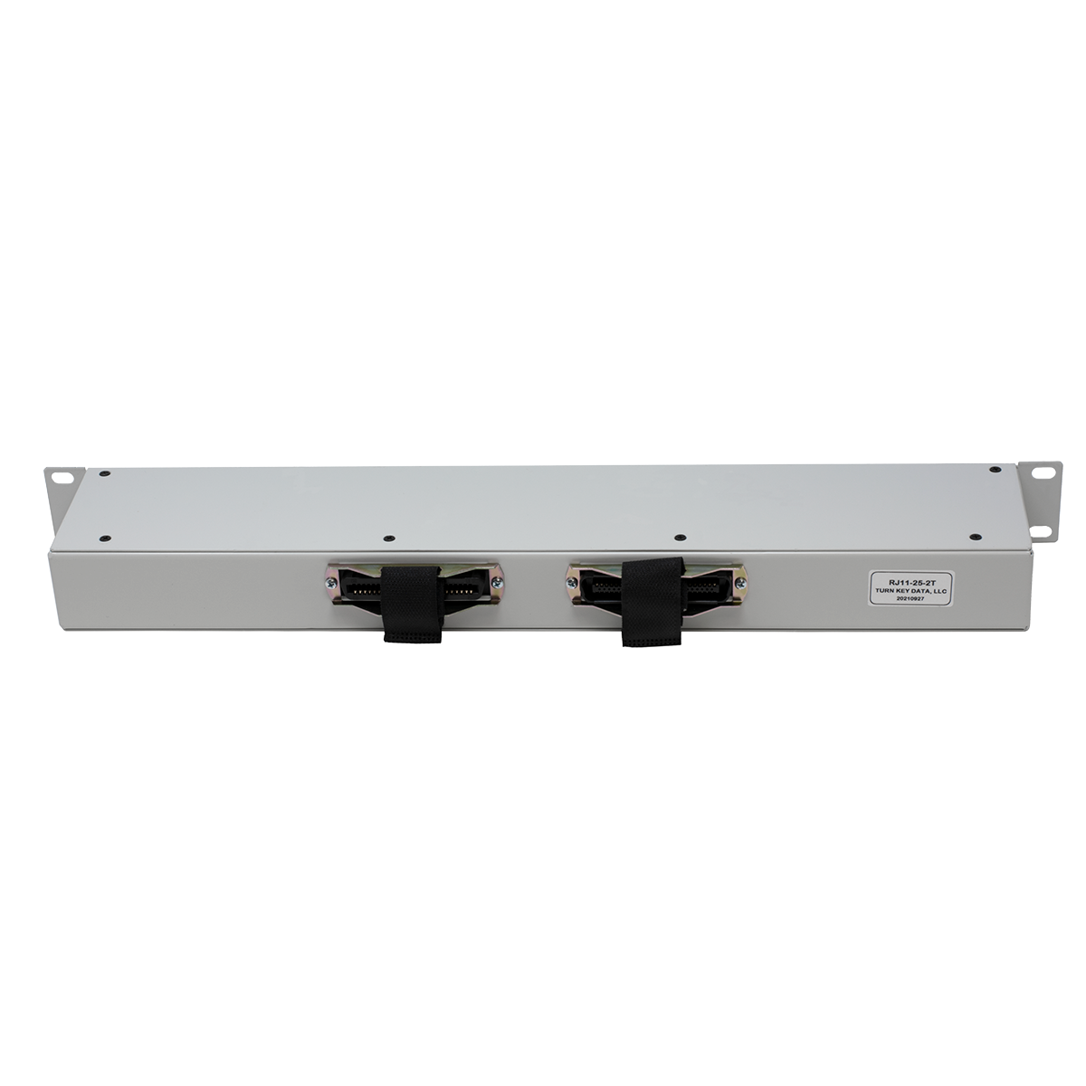  25 Port 1 Pair RJ-11 Patch Panel with Male and Female Amp (Back View)