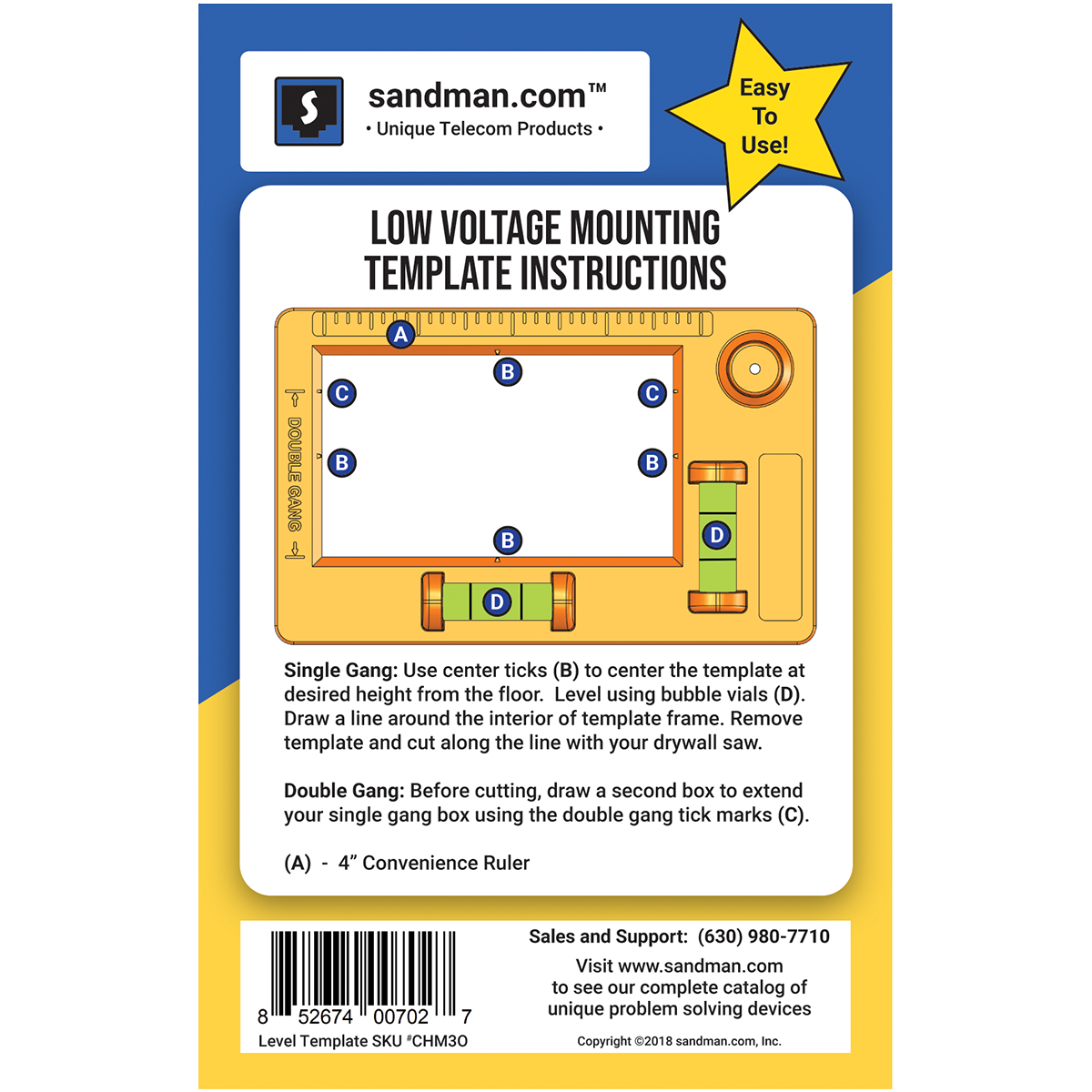 Low Voltage Mounting Template (Instructions View) Low Voltage Mounting Template (Instructions View)