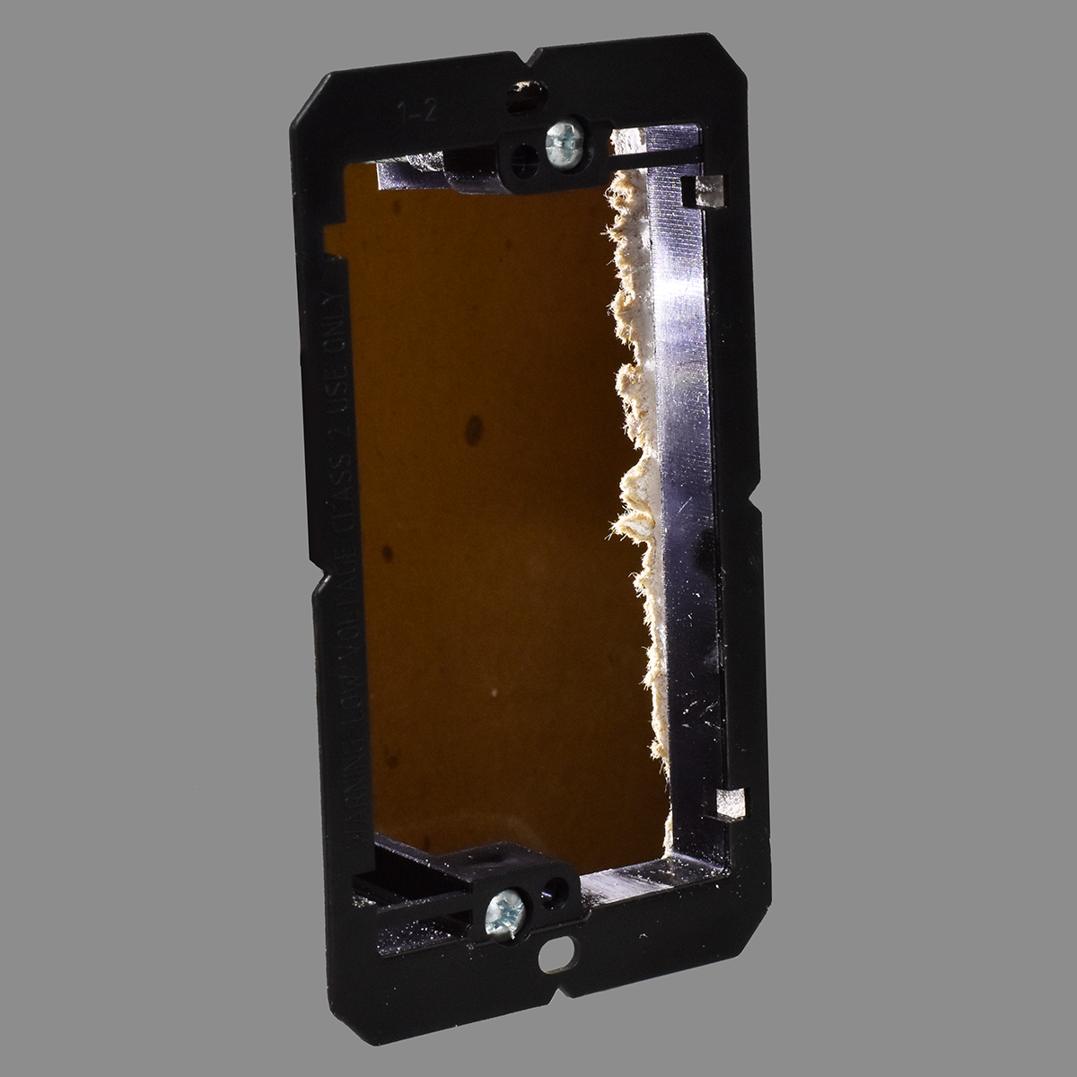 1 Gang Low Voltage Mounting Bracket (Wall View) 1 Gang Low Voltage Mounting Bracket (Wall View)
