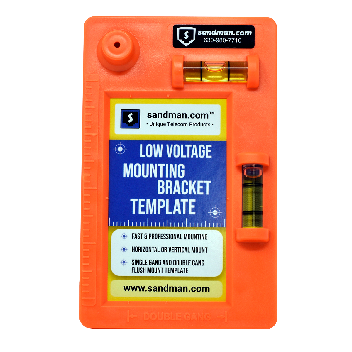 Low Voltage Mounting Template (Front View) Low Voltage Mounting Template (Front View)