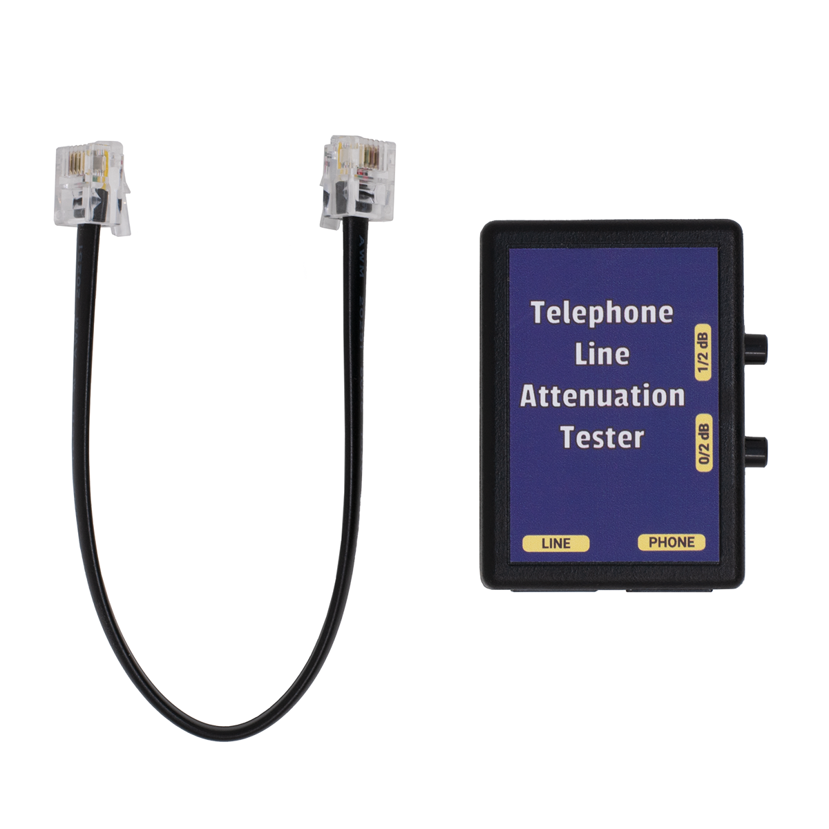 Phone Line Attenuation Tester (Top View) Phone Line Attenuation Tester (Top View)