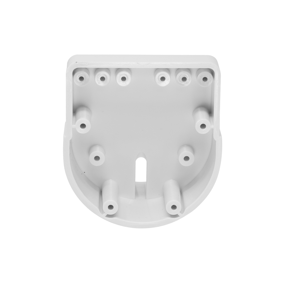 White Plastic Cup Hanger (Back View) White Plastic Cup Hanger (Back View)